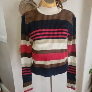 Rockies Striped Sweater XL